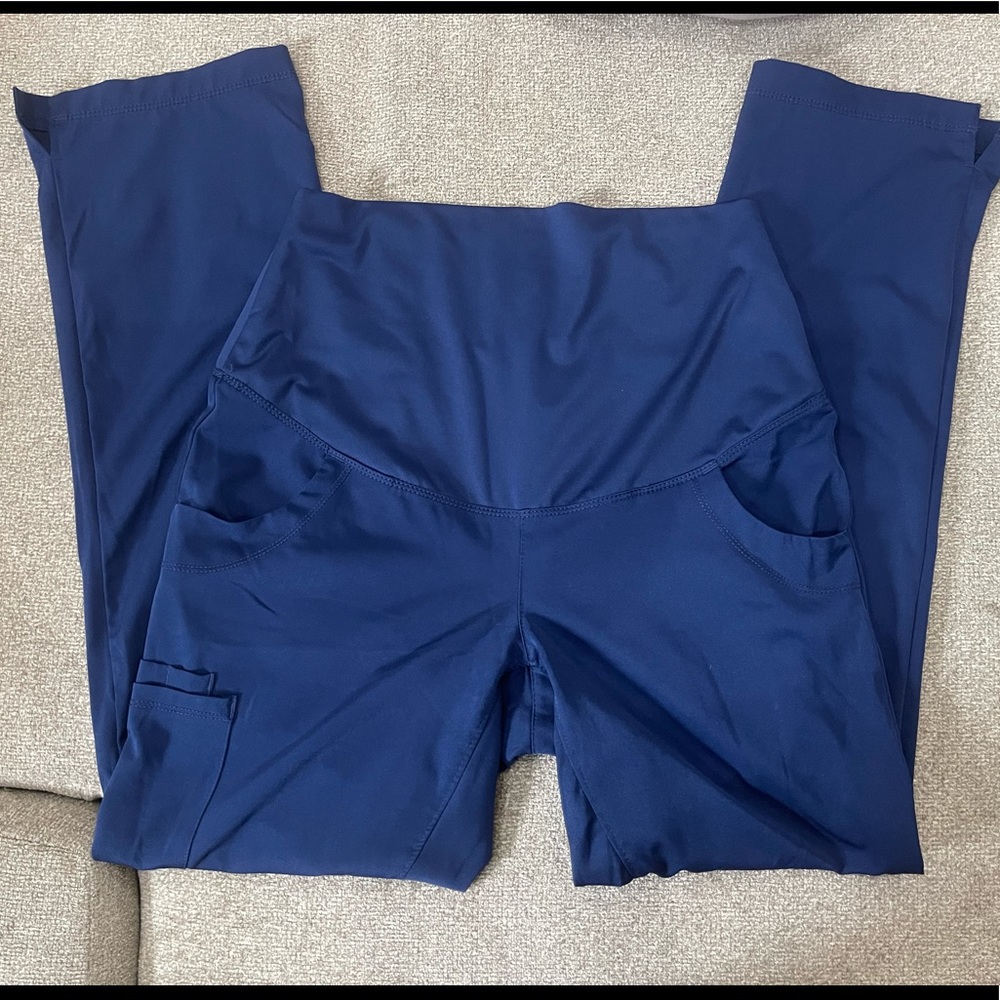 navy maternity scrubs, healing hands